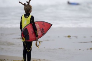 Surfing Santas